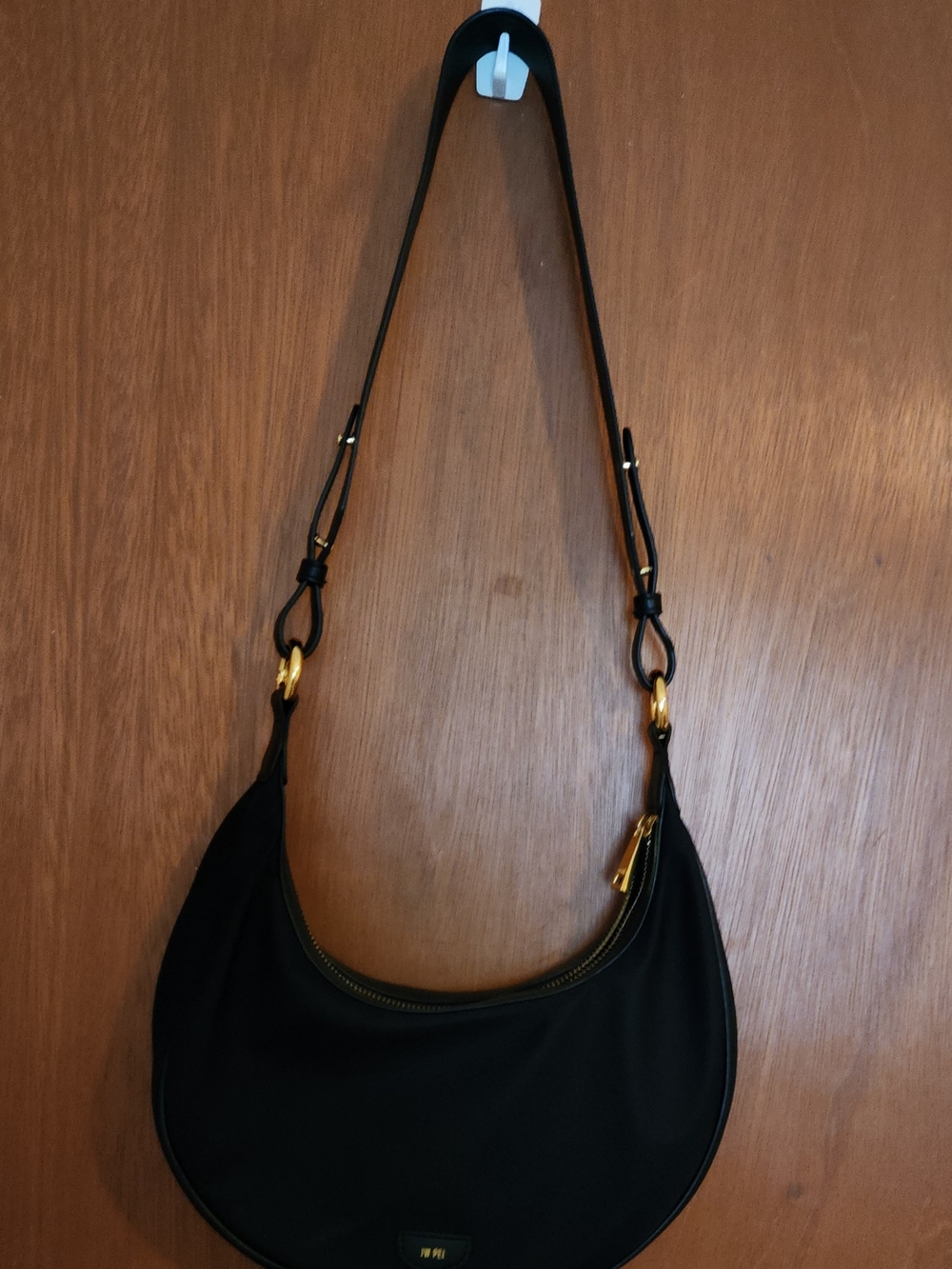 JW PIE Black Popular Stylish Crescent Saddle Bag